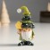 Polystone souvenir "Dwarf in a cap with a flashlight/star" Green mix 4.5x4x9 cm