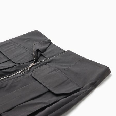 Women's skirt with Minaku: Safari color graphite, river 44-7