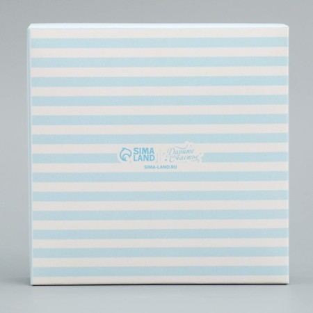 Box for sweets, confectionery packaging, 4 cells, “for you”, 10.5 x 10.5 x 3.5 cm-3