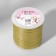 Brocade tape, 6 mm, 500 ± 1 m, gold color