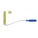 Mini-veil tundra, polyacryl, 150 mm, handle d = 6 mm, d = 15 mm, pile 12 mm, green