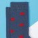 Socks "red peas" p. 39-40 (24-26 cm)