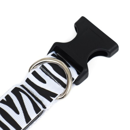 Collar with backlighting zebra 3 glow mode size XL, Osh 60-70 x 2.5 cm white-8
