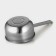 Stainless steel bucket with a long handle, 2.1 l, d = 18 cm, metal handle, silver color