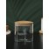 Glass Bank for bulk products with bamboo cover Bellatenero "Eco. Triangle ", 500 ml, 10 × 10.8 cm