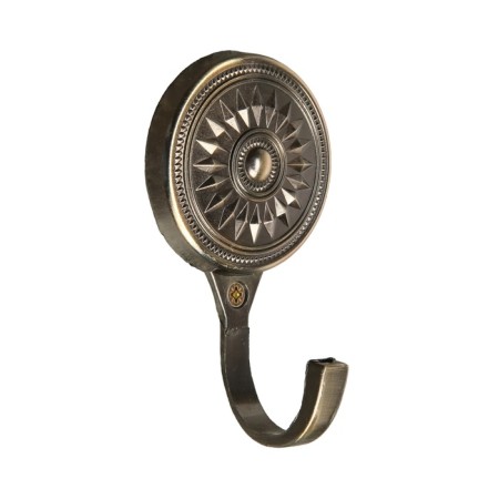 One -rod hook for curtains Cappio KC118, bronze color, 2 pcs-3