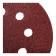 Circle abrasive grinding bison 35562-125-080, perforated, P80, 125 mm, 5 pcs.