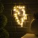 LED figure "Lightning" 16 × 29 cm, metal, AAX2 batteries (not in the kit), warm white glow