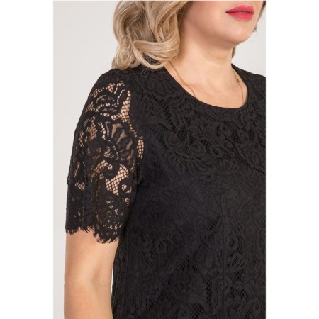 Female dress, size 50, black color-5