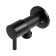 Corner tap Zein English, 1/2 "x 1/2", crane-boux brass, stainless steel, black