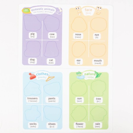 Training game Magnetic stories "Learning English"-3