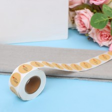 Craft stickers in the rollmade roll, 500 pcs, 2.5 x 2.5 cm