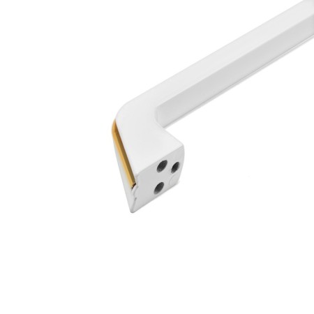 Handle-slop, m/o 128 mm, white color, with a golden insert-5