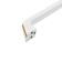 Handle-slop, m/o 128 mm, white color, with a golden insert