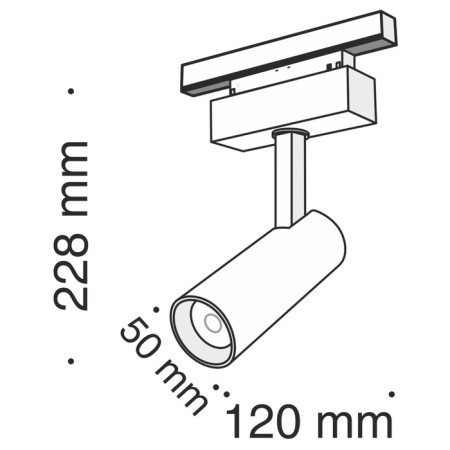 TREECH TRECHNICAL TR019-2-10W3K-B, 9W, 13.6x12x22.8 cm, LED, 850LM, 3000K, Black Color Black-3