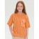 T -shirt for girls, height 116 cm, orange color