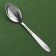 Spoon souvenir on the postcard of "Happy Christmas", 3 x 14 cm