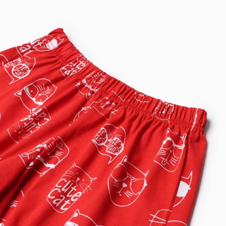 Homemade female kit "A cup kitten" (T -shirt/shorts), white/red color, size 44-9