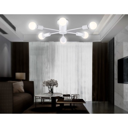 Lamp ceiling in the style of Ambrella Light, Loft, TR80401, 6HE27, white color-5