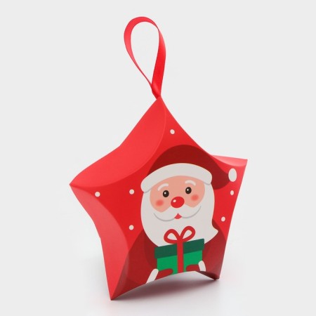 Folding New Year's box "Star Gift" 7 x 5.5 x 2 cm-2