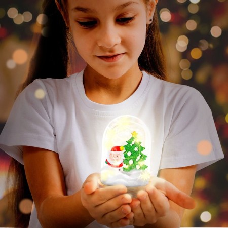 Set for creativity "New Year's nightlight with a toy: Santa Claus"-4