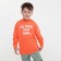 Children's sweatshirt, coral color, height 116 cm