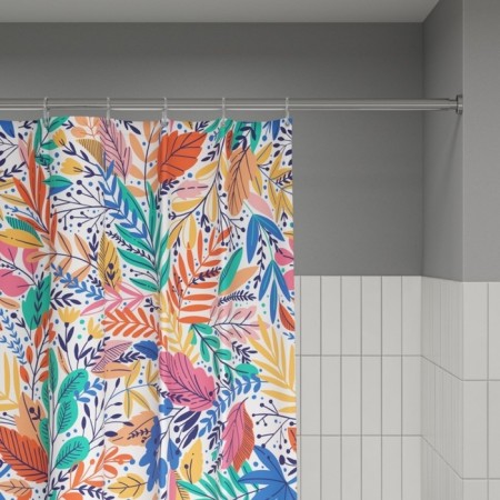 Curtain for the bathroom IDDIS BF04P18I11, 200x180 cm, polyester, color colorful color-9
