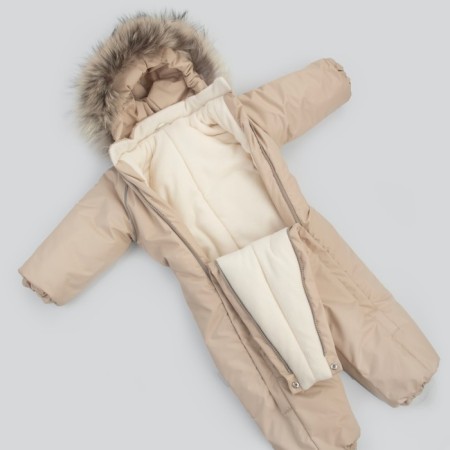 Combineson Children's Winter Open Kinderlitto "Lapland-2", height 86-92 cm, beige color-4
