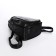 Women's backpack made of artificial leather with lightning, black color