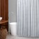 Bathroom curtain "Rhythm", 180 × 180 cm, white-black color