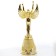Nick award figure "Goddess", plastic, gold, 19.5 x 7.3 cm