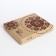 Men's purse on a button, for bills, for cards, for coins, brown color