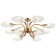Ceiling chandelier Muschel 12XE14 40W, size 102x102x36.5 cm, bronze color