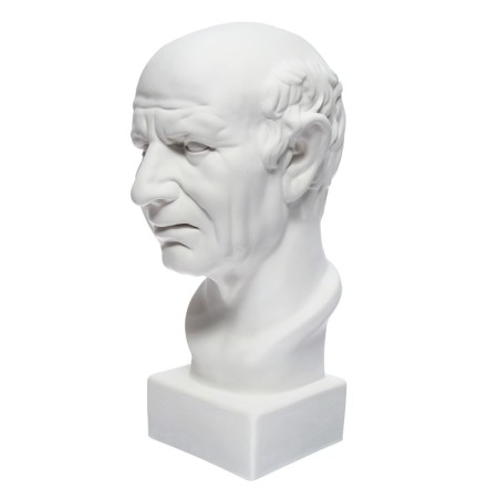 Gypsum figure Roman head, 25 x 25 x 60 cm-7