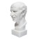 Gypsum figure Roman head, 25 x 25 x 60 cm