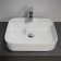 Comforty 78574-50 shell shell, rectangular, white color, 50 cm