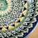 Plate of the Rishtan ceramics "Flowers", 26 cm, blue mix