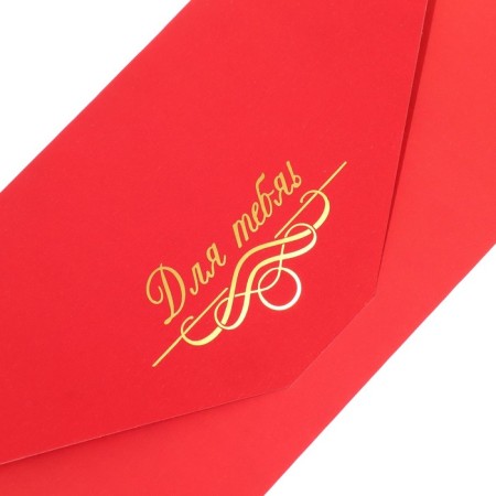 A set of envelopes for money "congratulatory - 2" 6 pieces, software touch, embossing, 9x19 cm-4