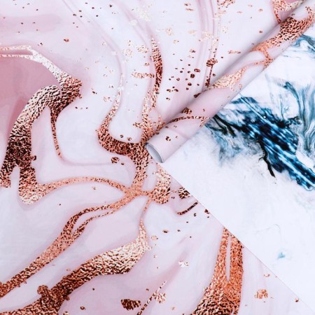Glossy paper "marble", blue pink, 50 x 70 cm, 80 g/m