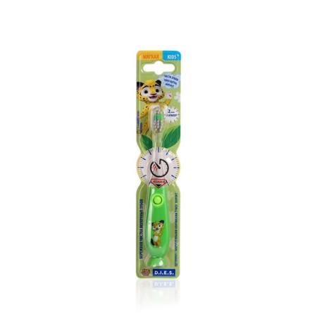 Toothbrush Children's brush D.I.E.S. KIDS Leo and Tig, with a timer