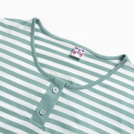 Female set (T -shirt/shorts), olive strip color, size 56-7