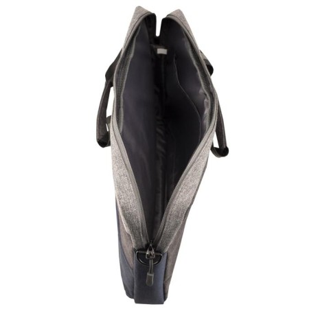 Business bag, lightning department, 2 outer pockets, blue/gray color-2