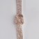 Set 2 subjects: earrings, pendant "Elegance" burn, white color in pink gold, 42 cm