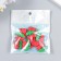Decor for creativity plastic "Two cherries" 2x1.5 cm