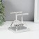 Newtonian pendulum "balls" silver 9x9x8 cm