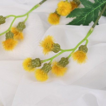 Artificial flowers "Mimosa Garden Lux" 60 cm, yellow-1