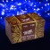 Garland “thread” 10 m, IP44, UMS, white thread, 100 led, blue glow, 220 V