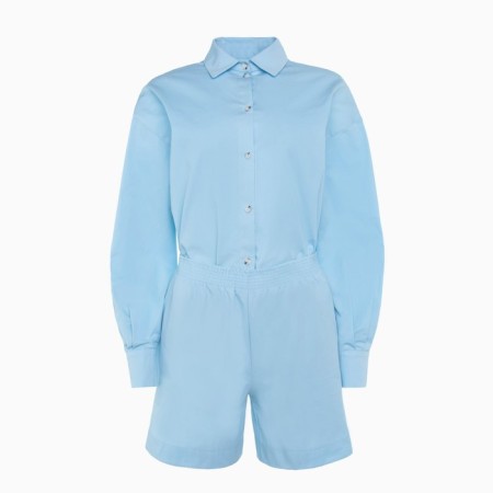 Women's suit (shirt, shorts) minku: oversize color blue, size 48-9