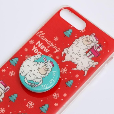 New Year's gift set, a case for a phone with the holder "New Year's mood", on the iPhone 7, 8 Plus-2