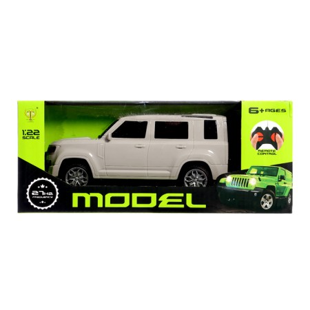 Radio -controlled jeep "Cruiser", works from batteries, beige color-7